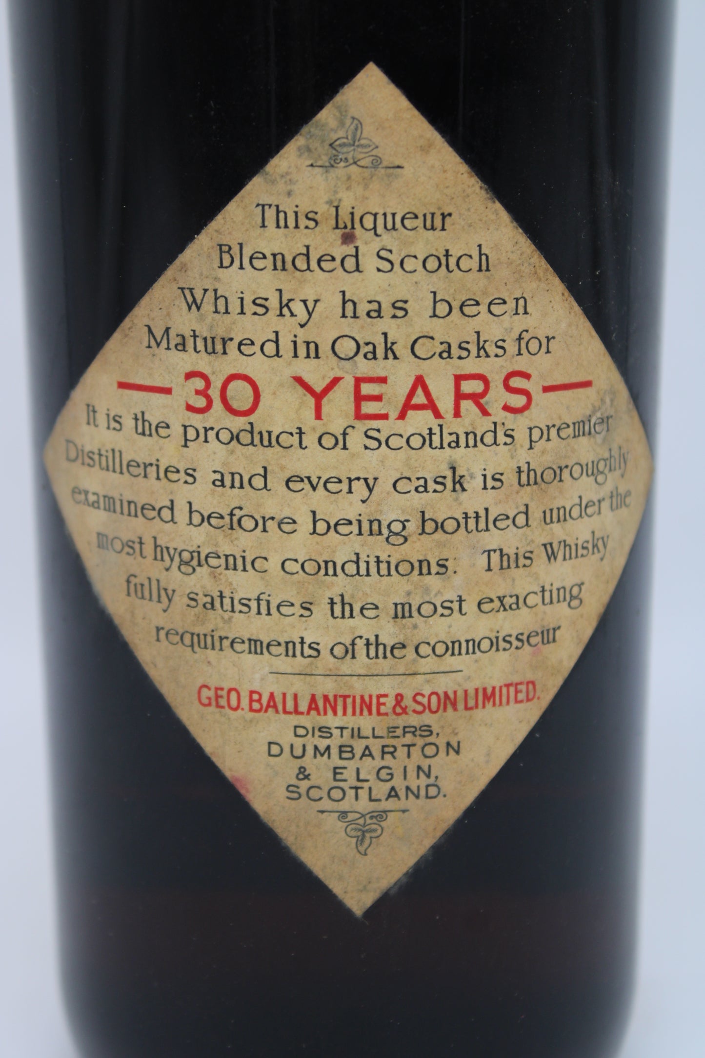 Ballantine's 30 Years Old - GEORGE BALLANTINE &amp; SON LIMITED