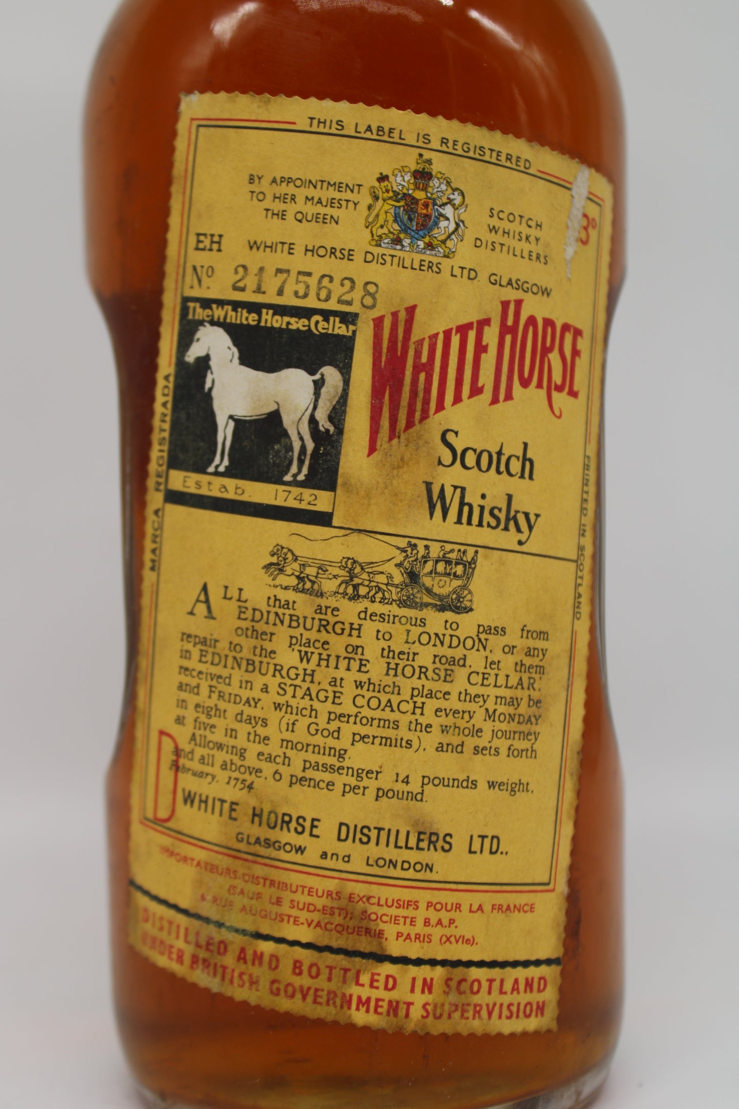 White Horse Scotch Whiskey - WHITE HORSE