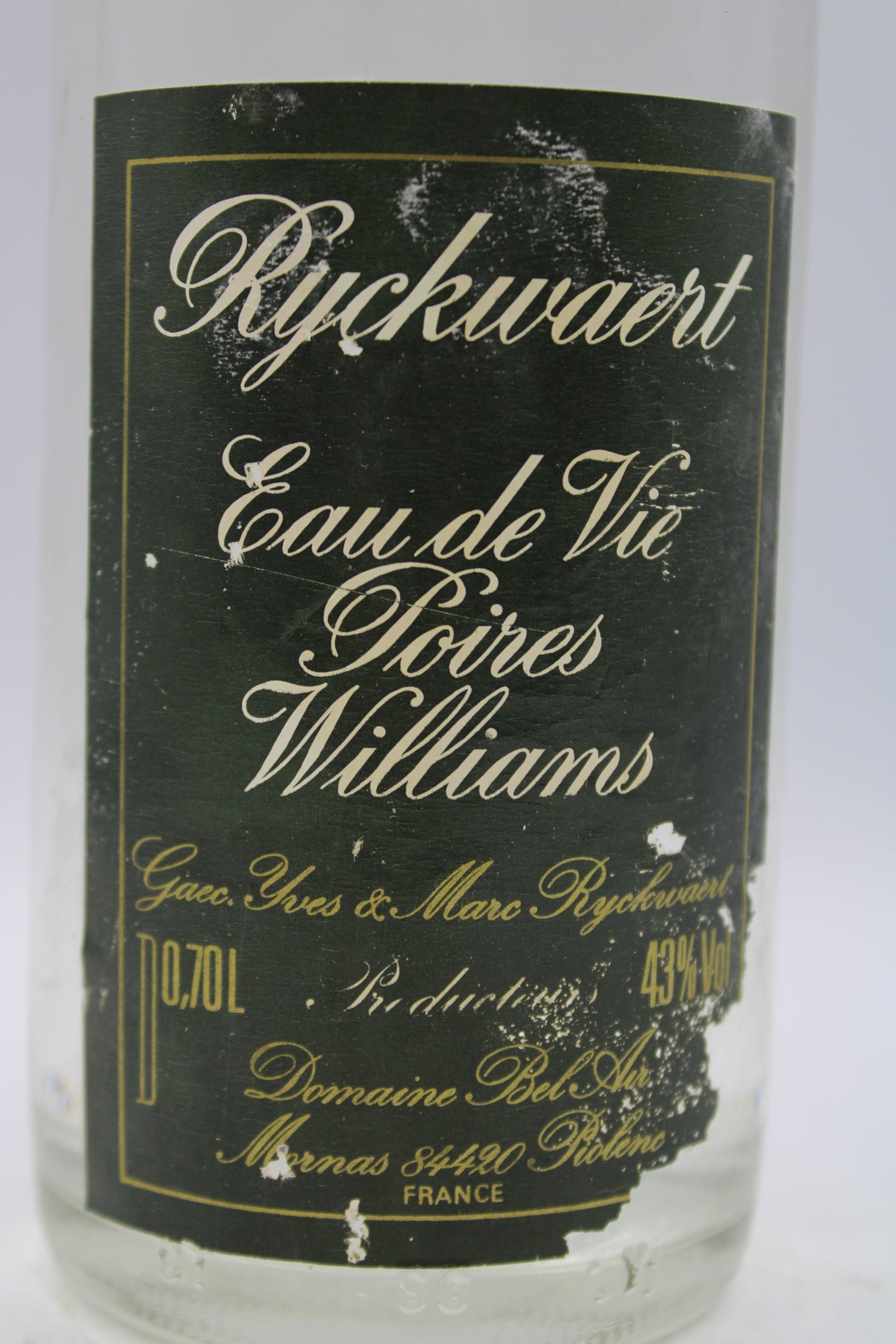 Eau de Vie Poire Williams - GAEC YVES & MARS RYCKWAERT