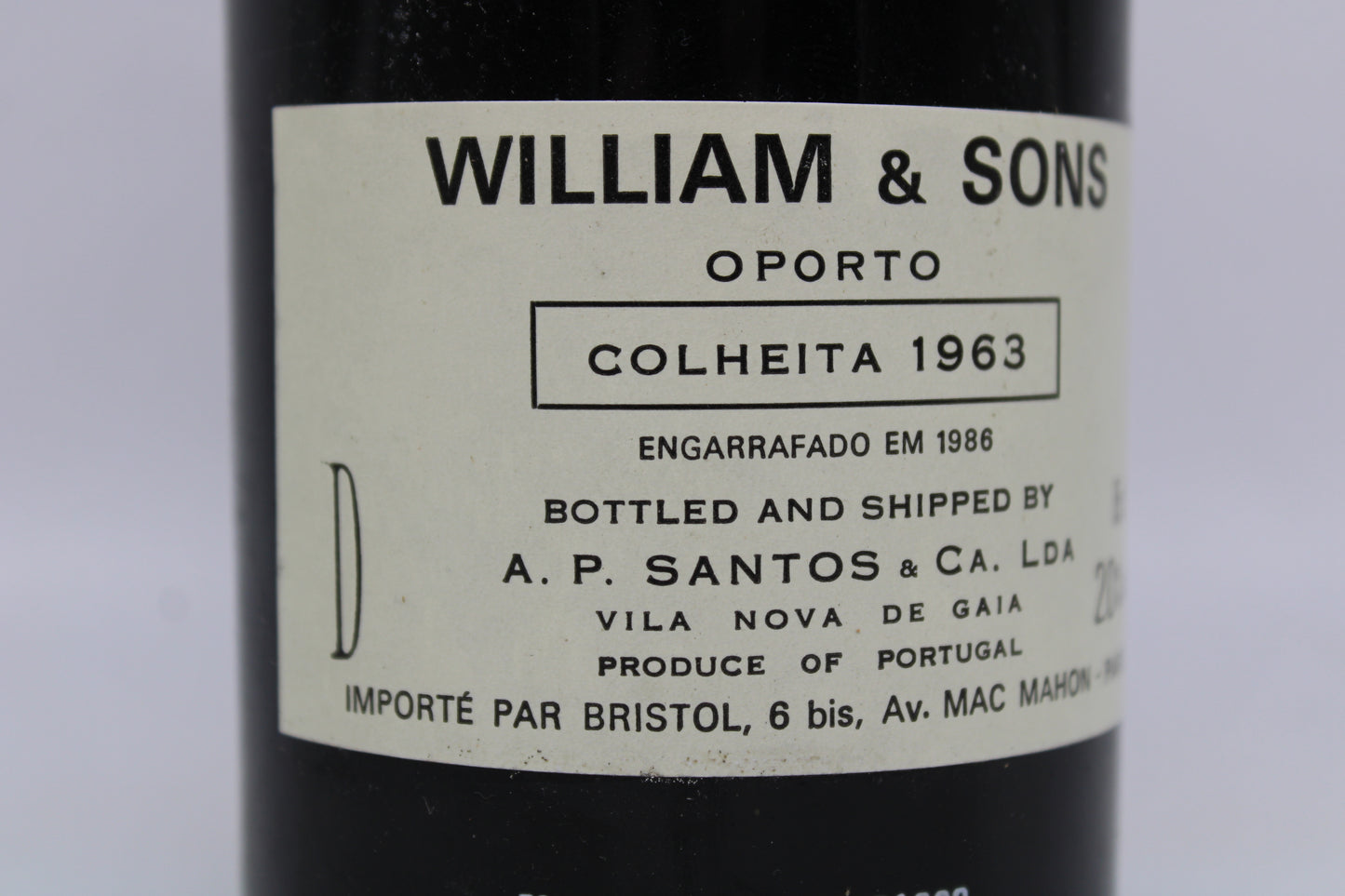 Porto Colheita 1963 - A.P SANTOS&CA