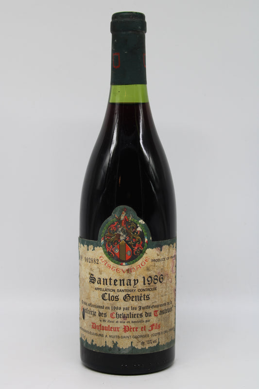 Santenay Clos genêts Tastevinage- DUFOULEUR PERE & FILS